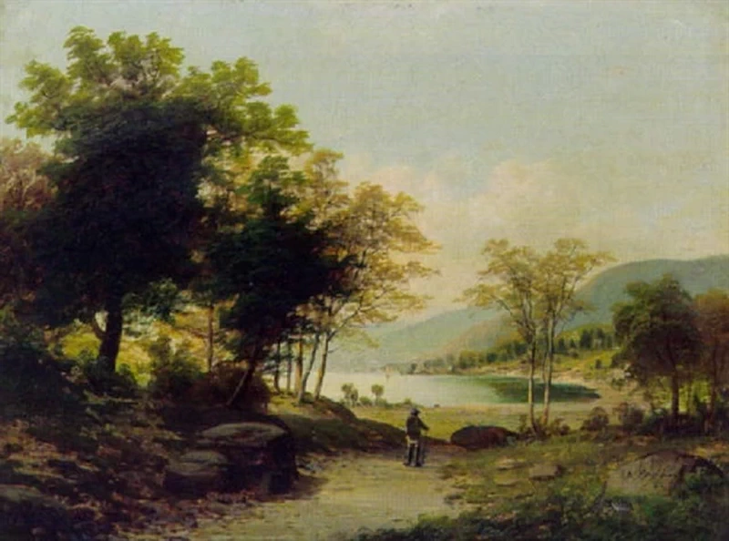 Viandante presso un lago di montagna, 1882